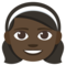 Girl - Black emoji on Emojione